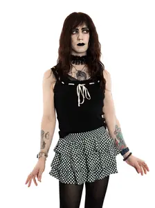 Picnic Party Gingham Ruffle Skort