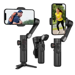 Smart-XE 3-Axis Smartphone Gimbal Stabilizer with Magnetic Holder for Smooth Video Recording Compatible with iPhone & Android Devices Ideal for Vloggers Influencers Selfie Cellphone