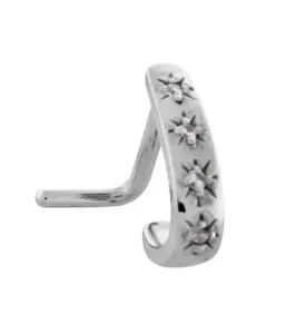 Sol CZ Stainless Steel Nose Curve