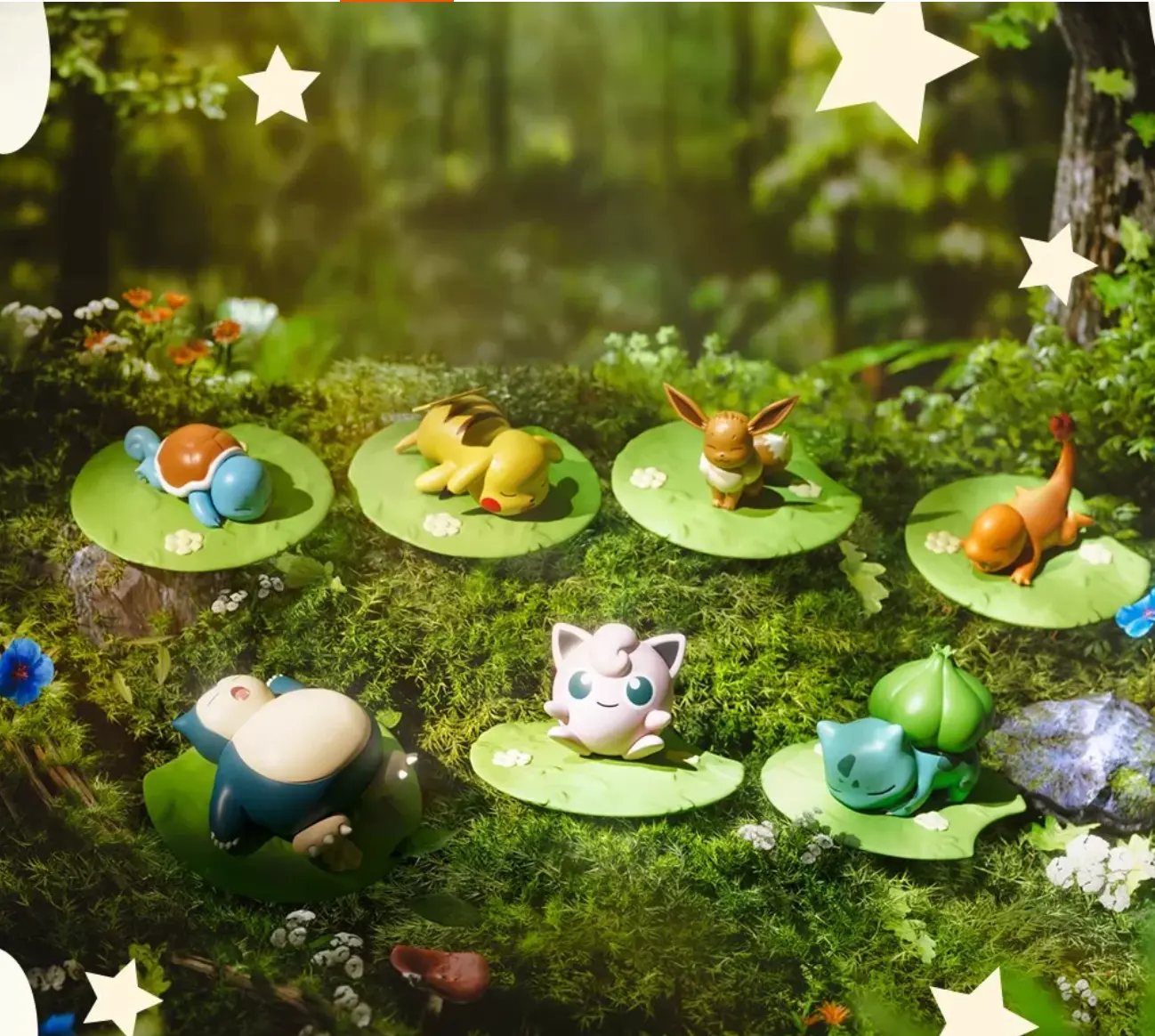 LOZ Official Pokémon Grassland Series Blind Box Micro Blocks Mini Figures - Set of 8 Collectible Desk Accessory, Desk Setup Aesthetic Building Blocks Gift
