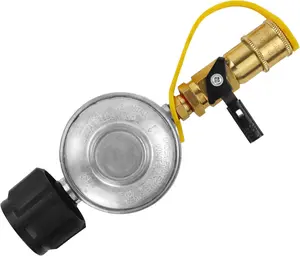 Quick Connect Adapter,1/4 in  Gas Grill Regulator with Quick Connect Fittings,Connect 5-50Lb  Tank to Grill,for heaters, Grills, Regulator,RV  Regulator