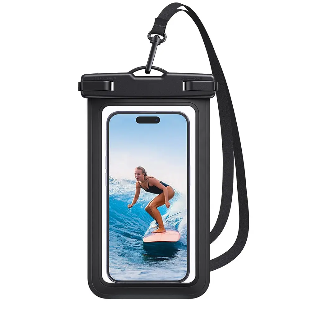Sharkite 8.3-inch Multi-Color Universal Waterproof Phone Pouch, Waterproof Phone Case Dry Bag Compatible with Apple iPhone, Samsung, and other devices Ideal for outdoor sports like swimming, diving, surfing, kayaking, skiing, and hot springs summerwins,su