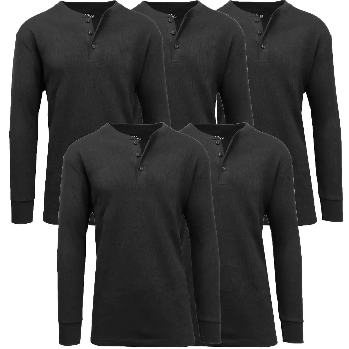(Henley) Black-Black-Black-Black-Black