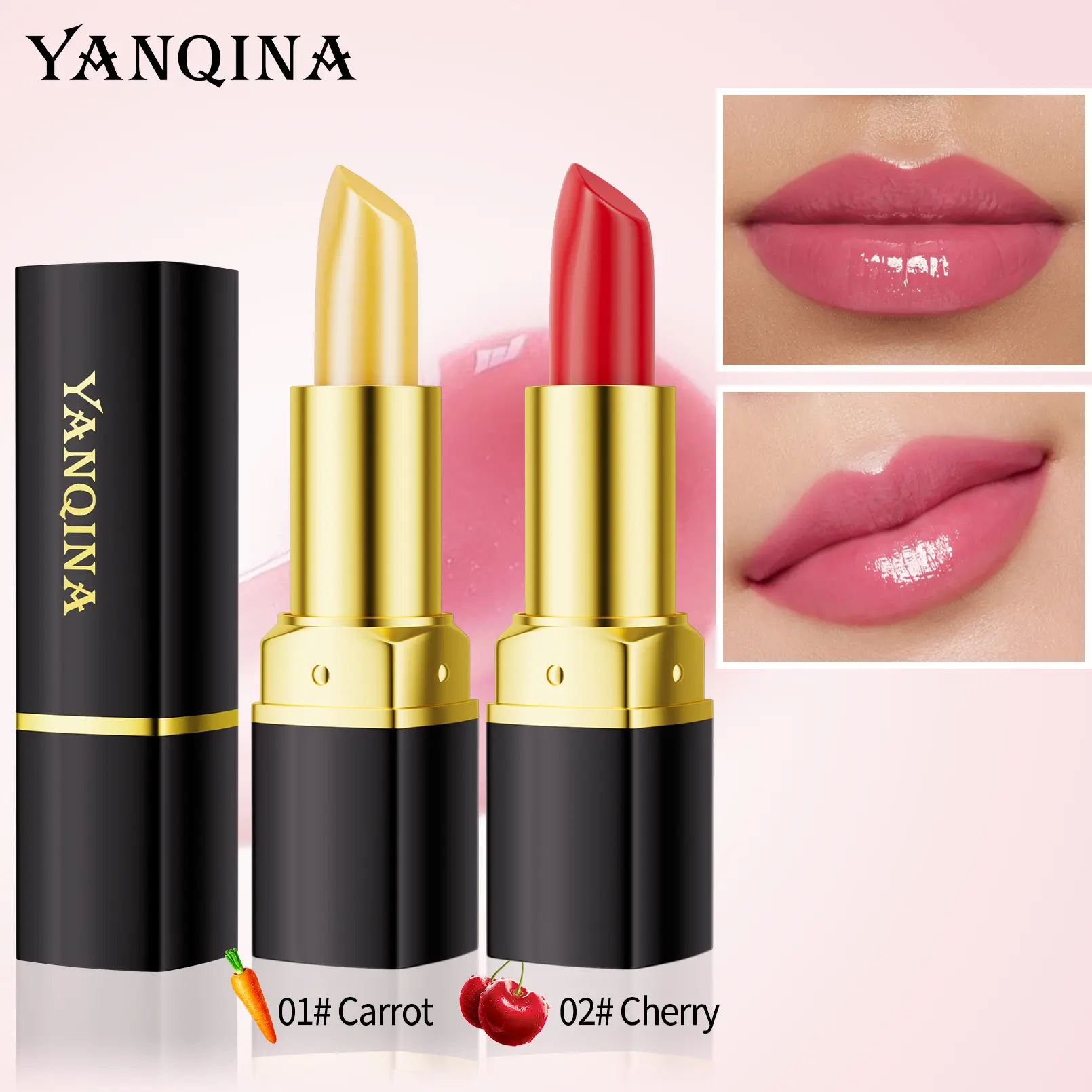 Color - changing lipstick, non - smudging, non - fading, waterproof, moisturizing, nourishing, and temperature - changing lipstick with unique color for each person