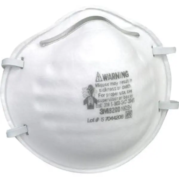 212 MAIN 3M 8200H3-DC Safety Respirator Mask with Plastic Straps, Pack of 3, Home Use Grinding Safety Mask for Sanding, Fiberglass DIY Projects