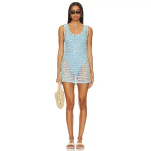 Show Me Your Mumu Cass Coverup in Blue Sequins