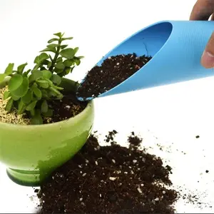 1Pc Circular shovel, succulent shovel, soil cup, gardening bucket shovel, plastic shovel, household gardening, vegetable planting, Portable