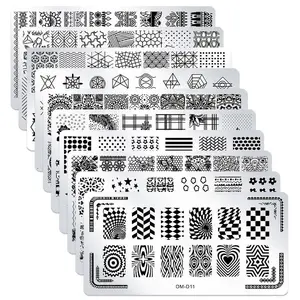 10Pcs Nail Art Stamping Plates Set Animals Design Nail Image Stamp Plates Manicure Templates Nail Art Stamps Tools for Women DIY Nails Supplies