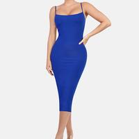 Midi Lounge Dress-Blue