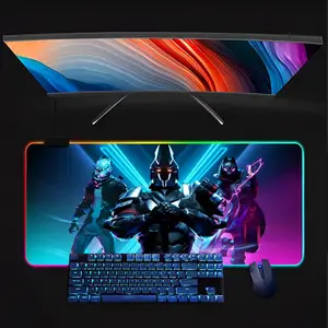 fashion hot Game f-FortniteSE Mouse Pad RGB gaming keyboard with LED backlight, rubber gaming mouse pad, keyboard mat