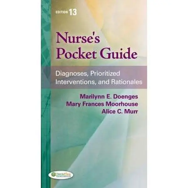 USED Book - Nurse's Pocket Guide: Diagnoses, Prioritized Interventions and Rationales by Marilynn E. Doenges APRN  BC (Paperback) - english