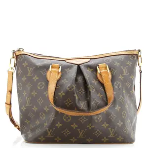 Pre-owned Louis Vuitton Canvas Coated Tote Bags REBAG Palermo Handbag Monogram Canvas PM by Rebag