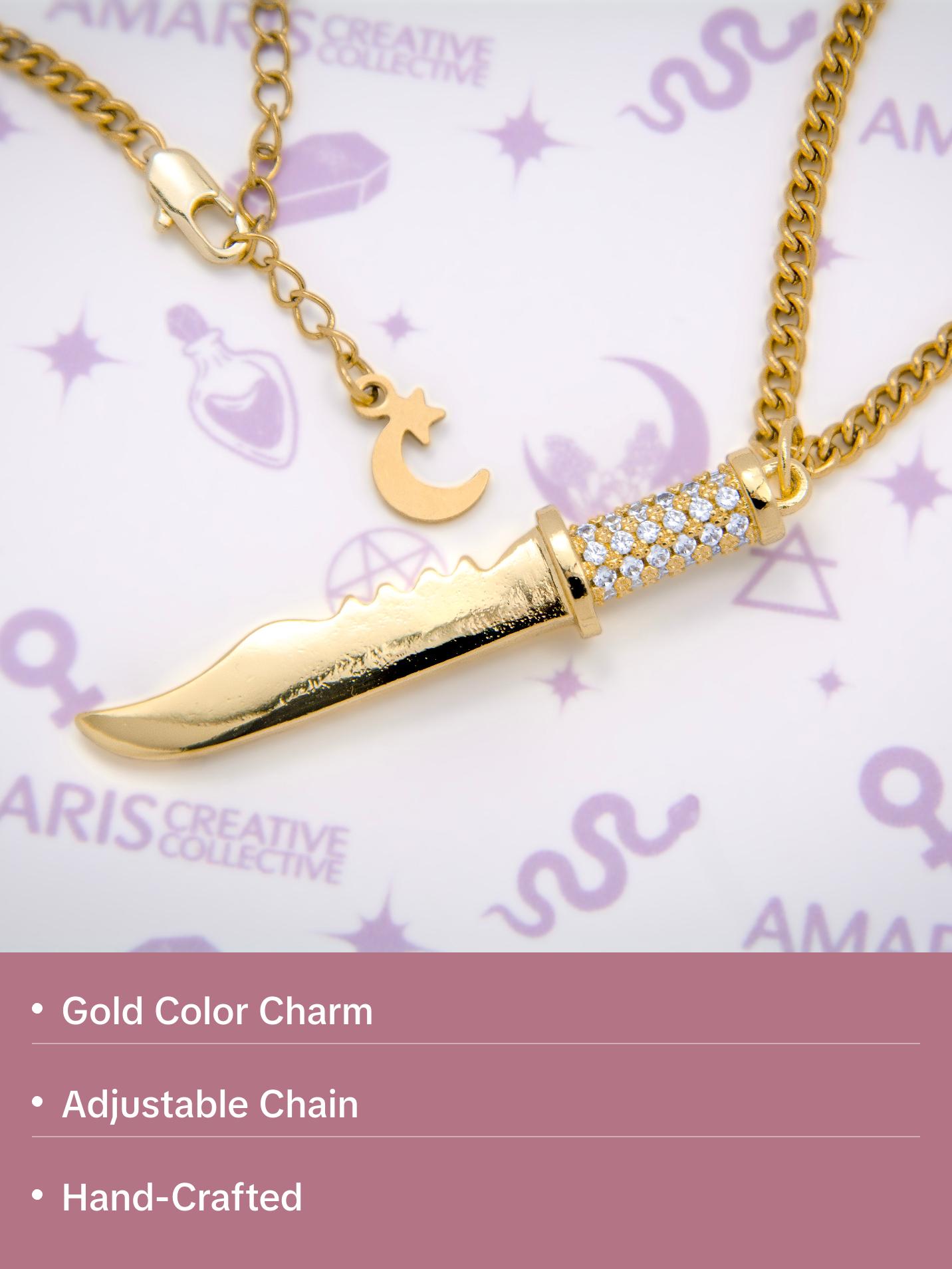 Fatal Attraction Necklace-  Knives out! The perfect accessory for the tough and fearless