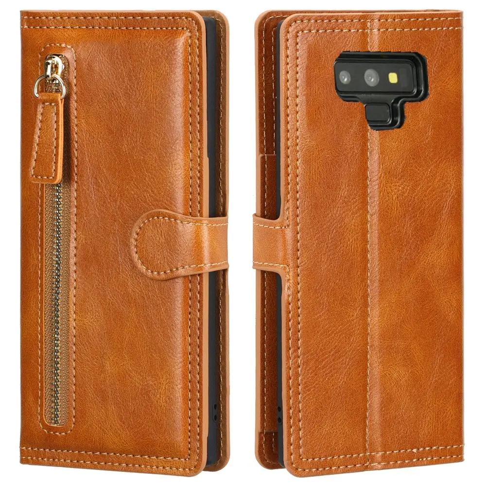 Leather Skin Flip Wallet Book Phone Case Cover for Samsung Galaxy Note9 Note 9 SM-N960F/DS Card Holder Stand Funda GalaxyNote9