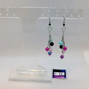 Multicolored Ball Drop Earrings