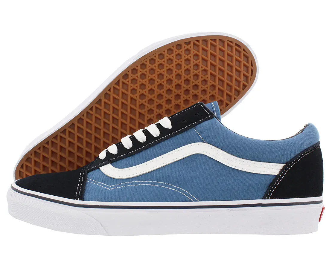 VANS Old Skool Sneaker, Unisex Casual Low-Top Design in Canvas and Suede with a Signature Side Stripe