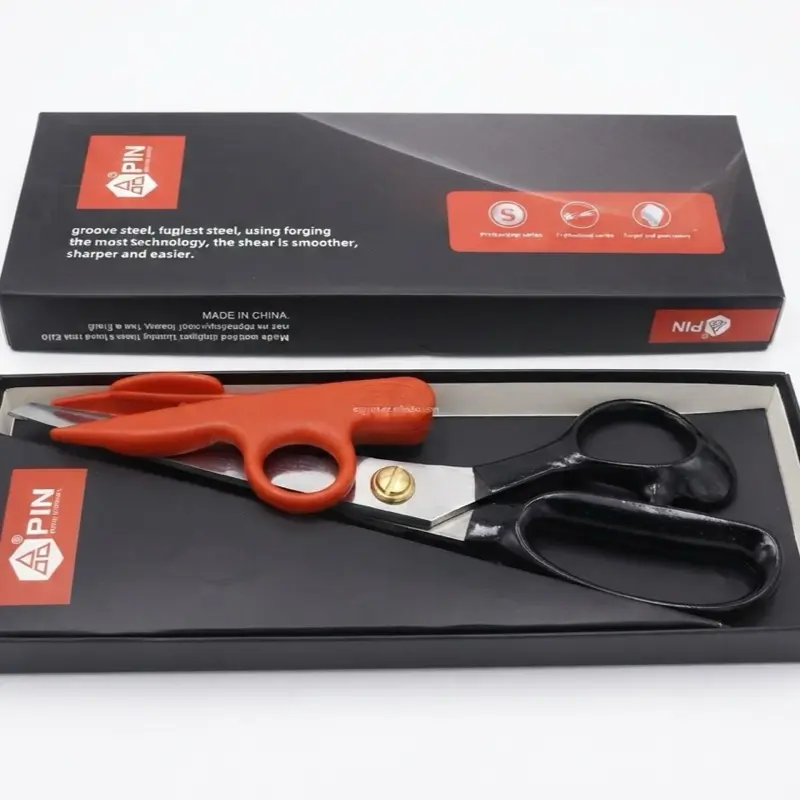 Professional Tailor Scissors Sets - Heavy Duty Sharp Fabric Sewing Shears for Cutting Fabric, Leather, Dressmakers, Home Use