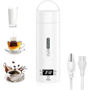 Portable Electric Insulated Tumbler Cup | Plug-In Warming Mug with 4 Temperature Settings | Keeps Drinks Hot or Cold at Your Desk or On the Go | Ideal for Travel, Office & Home Use | Smart Holiday Gift for Men, Women & Coffee Lovers