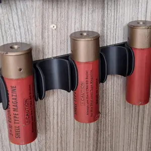 1pcWall-Mounted Shotgun Shell Holder, Tactical Display & Organizer for Military Simulation, Shooting Range Hobby & Home Gun Safe Accessories, Easy-Install Gear Storage Rack