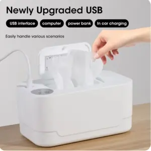 Baby Wet Wipe Warmer Night Light USB Portable Large Capacity Design Car Travel Home Essential Helper