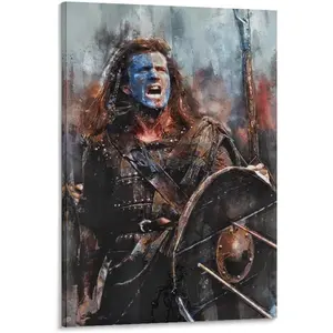 Classic Epic Film Braveheart Movie Art Poster for Freedom 15 Wall Art Poster Scroll Canvas Painting Picture Living Room Decor Home