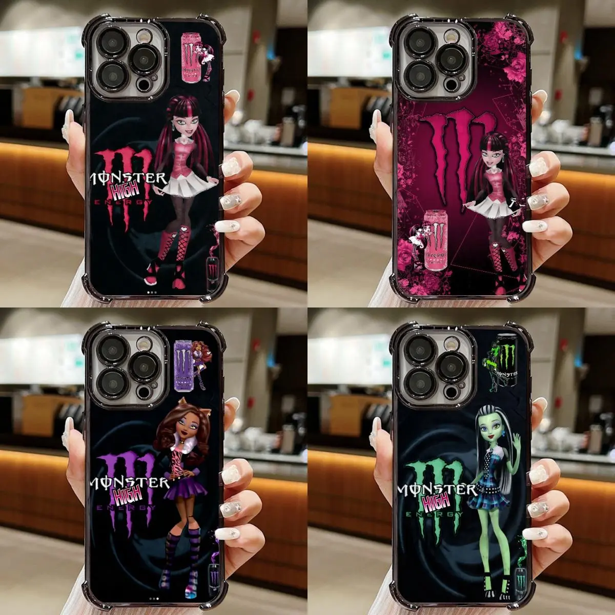 M0nst3r High Frankie Stein  Energy Phone Case For iPhone 16 Pro Max 17 15 14 13 12 11 PRO PLUS MAX | Corner Protector Bumper Case | Y2K Aesthetic Design | fashion gift anti-drop case anti-drop protection #YJYGSJDMZ29 summerwins