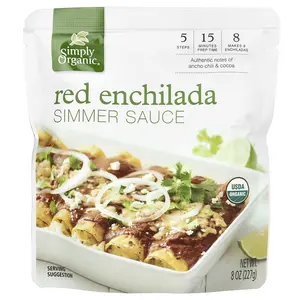 Simply Organic Red Enchilada, Simmer Sauce, 8 oz (227 g)