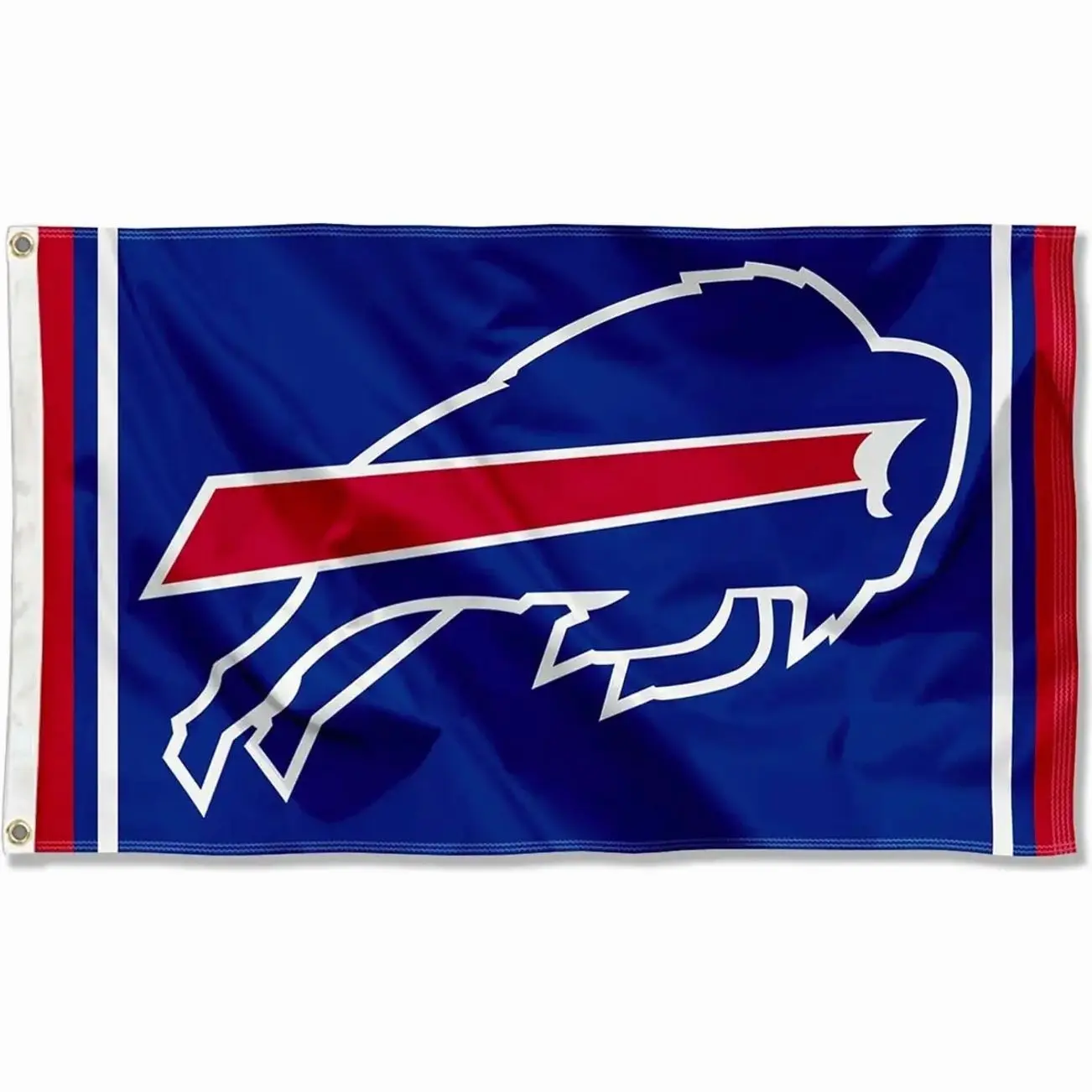 Buffalo Bills 3x5 Ft Sports Team Flag, 100% Polyester Lightweight Banner with Brass Grommets, Indoor-Outdoor Decoration for Home Yard Game Day