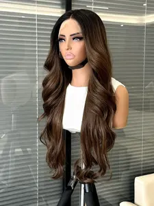 Ombre Long Wave Synthetic Wig, Heat Resistant Fiber for Women, Daily Party Cosplay Halloween Use, Valentine's Day Gift Idea, Loose Body Wig, Ombre Wavy Wigs