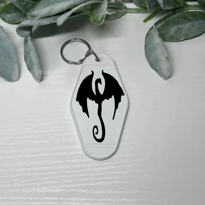 Bookish Dragon Keychain – Fourth Wing Inspired Accessory