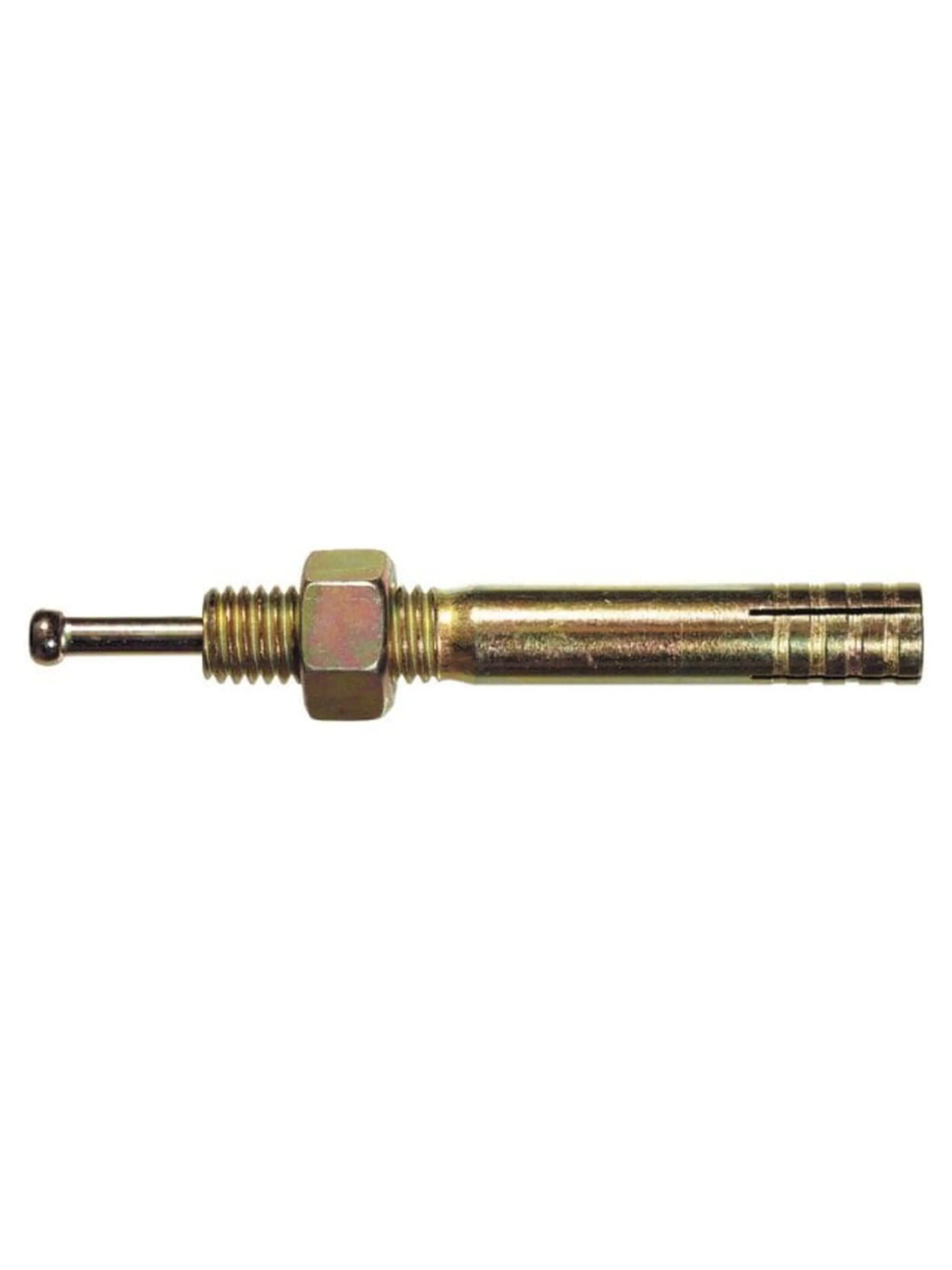Zinc-Plated Steel Hammer Drive Anchor, 1/2"x6", Self-Preloading, Reduces Templating Need, Vibration Res., 3.3" H x 4.5" W x 6.8" L, 3.8 lbs, Box of 20 (SKU: 375684)