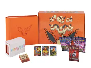 【1 SET】2024 Pokemon Chinese Eeveelution Gift Box Flareon Vaporeon Jolteon kids festival presents Cammie