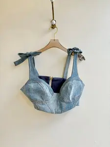 Upcycled Denim Bustier