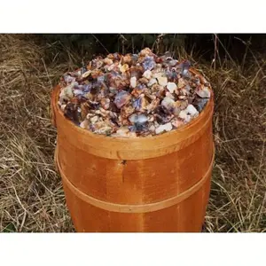 500 Carat Apache Nation-Mined Slaughter Mountain Fire Agate Rough - Unsearched Natural Artificial Gemstone Material with Free Faceted Artificial Gemstone for Collectors, Polishing & Cabbing