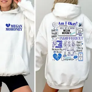 Megan Moroneyy Concert Tshirt, Am I Okay Tour Tee, Vintage Country Music Hoodie, Western Cowgirl Sweatshirt, Cowboy Graphic Shirt, Concert Gift, Unisex Sweater Pullover Tee design
