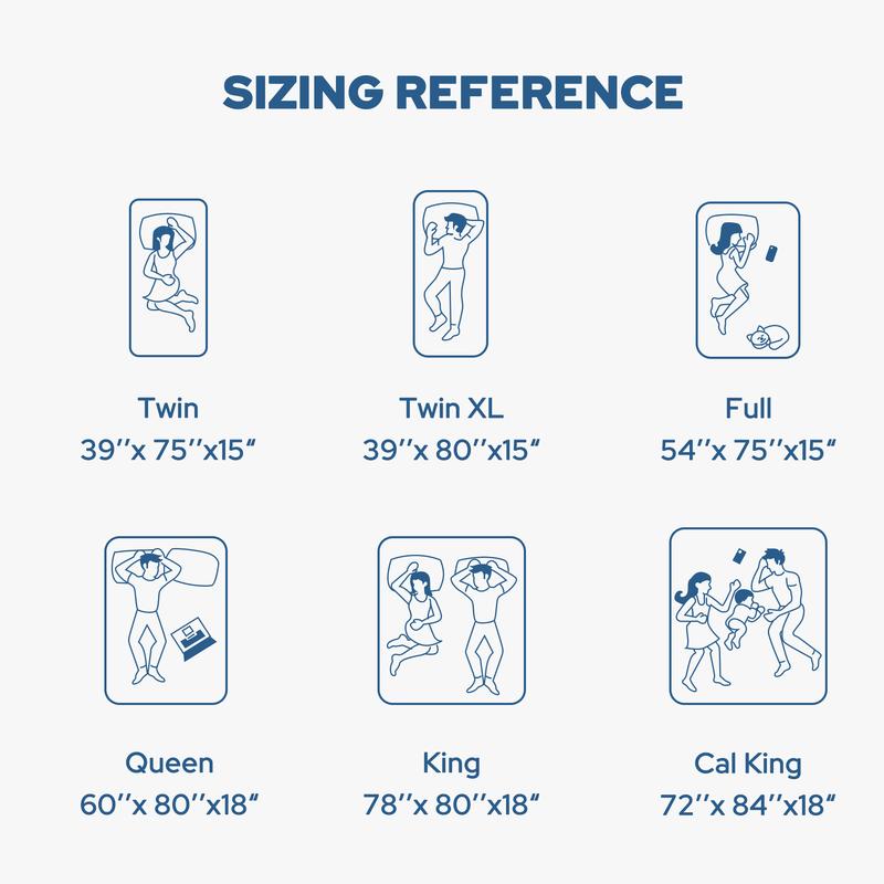 【BEDLORE】Big Copper Coins Waterproof Mattress Protector, 6-18'' Deep Pocket Mattress Pad, Soft Dirt-Proof Bedroom,Collage Dorm,Hotel