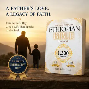 Father’s Day Gift for Dad-THE COMPLETE ETHIOPIAN BIBLE in English: 643-Page Hardcover Deluxe Collector's Edition – 88 Original Printed Scriptures, Including Book of Enoch, Jubilees, & Sibylline Oracles. Comprehensive 1,212 Books Digital Archive.