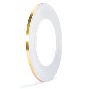 Duct Tape, Metallic Mylar Film Tape, 1/5 Inch X 164 Ft. Vinyl Pinstripe Tape for Detailing Accent Wall, Wardrobe, Bathroom, Floor, Tile, , Graphic Arts - Stripe Stickers Decals