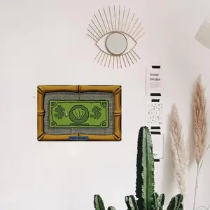 Money Bag Pattern Wall Painting, Waterproof & Dustproof Iron Painted Sign, Wall Decor for Home Living Room Bedroom Office