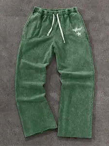 Hypemode Men's Plaid Casual Straight Leg Drawstring Pants, Comfortable Fit for Casual Wear, Stylish Design for Everyday Use