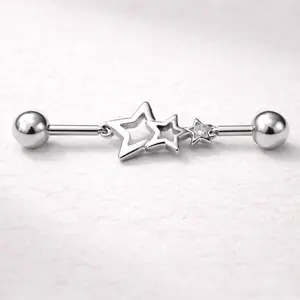 Stainless Steel Star Chain Industrial Barbell