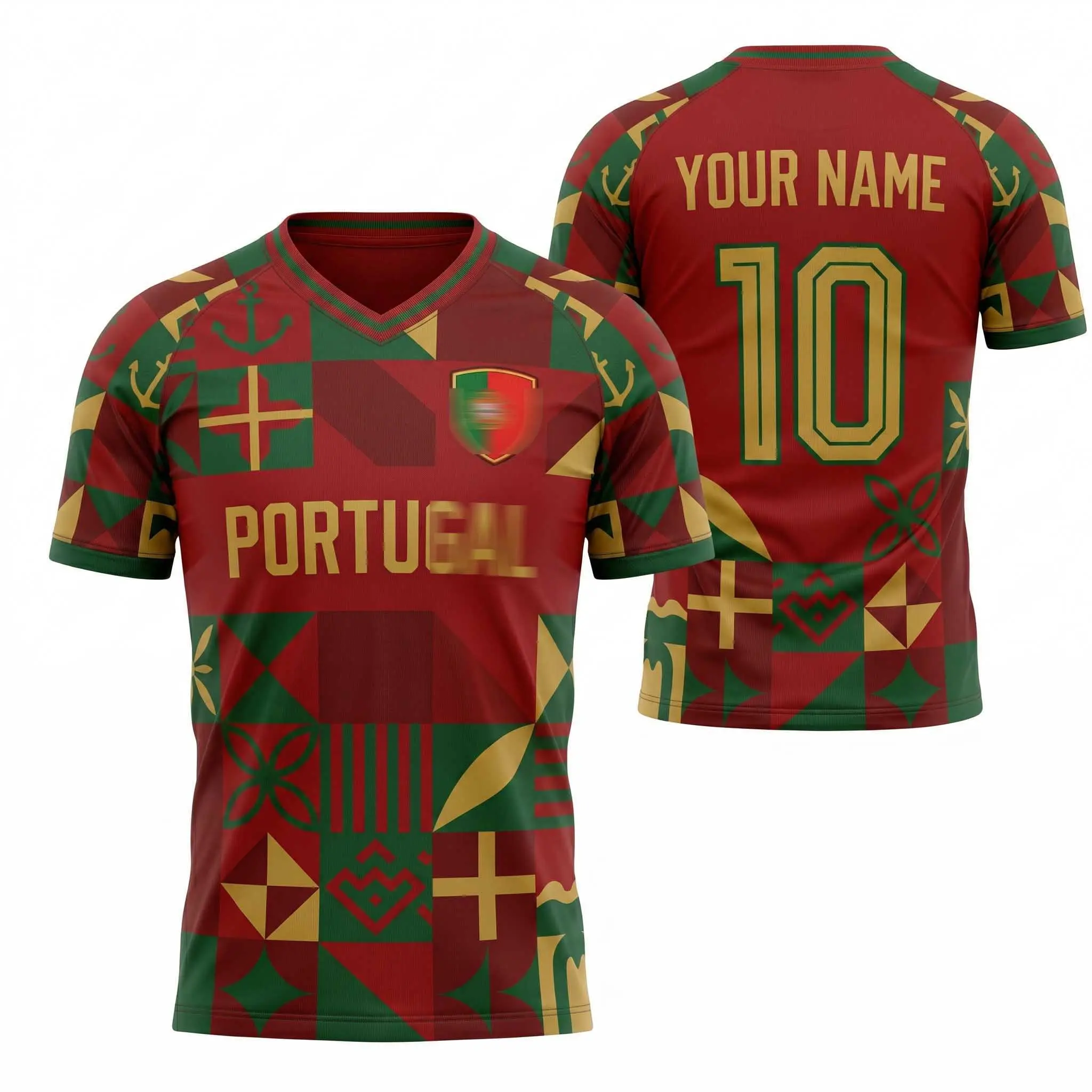 Portugal Soccer 2026 "Custom Name" Vintage Jersey, Portugal National Team Retro Soccer Fan Jersey, Personalized Name Number Football Jersey, WC Portugal Supporter Jersey, Portuguese Football Graphic Shirt, Unisex Soccer Apparel, WC Jersey