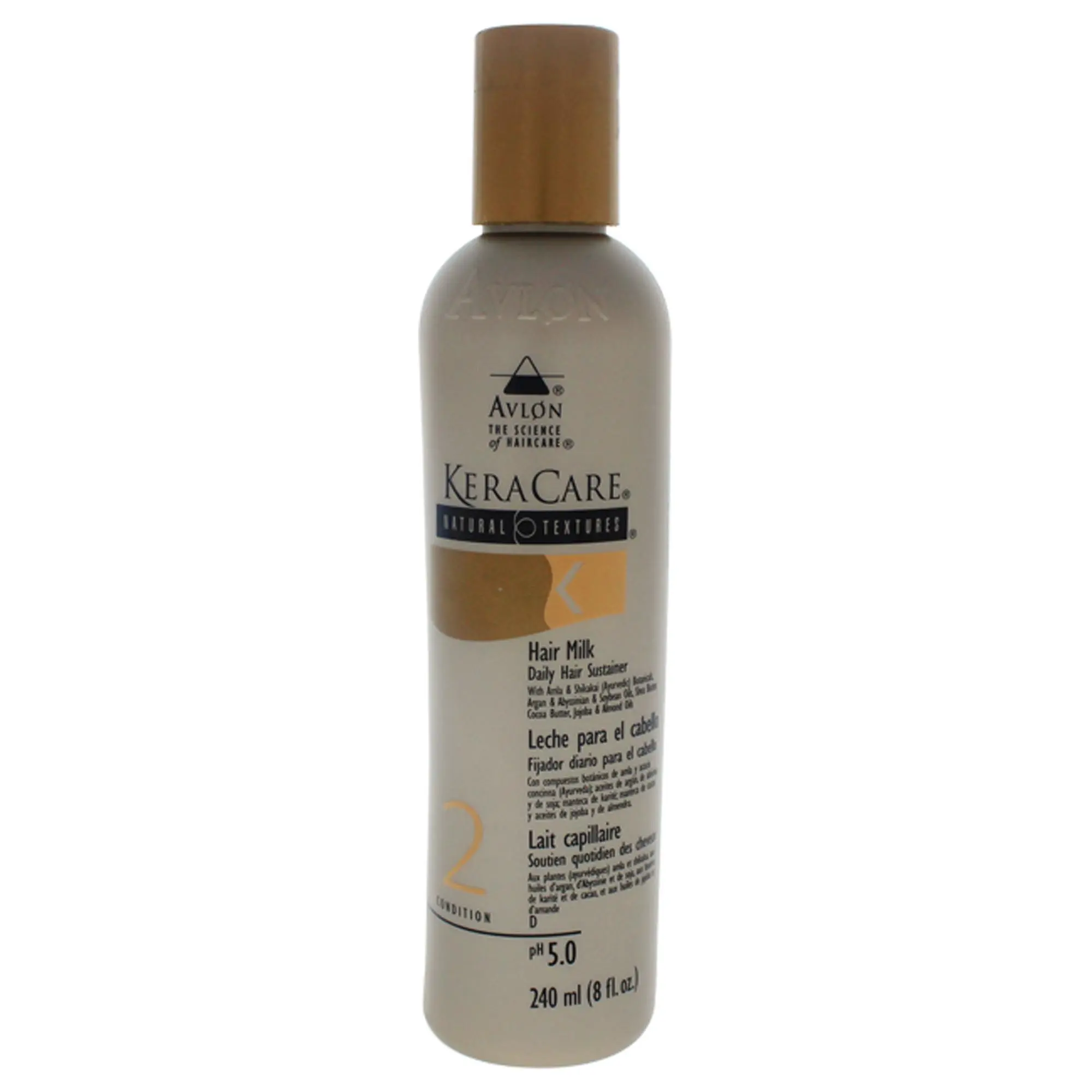KeraCare Natural Textures Hair Milk by Avlon - Unisex Haircare Treatment, Daily Use, 8 fl oz