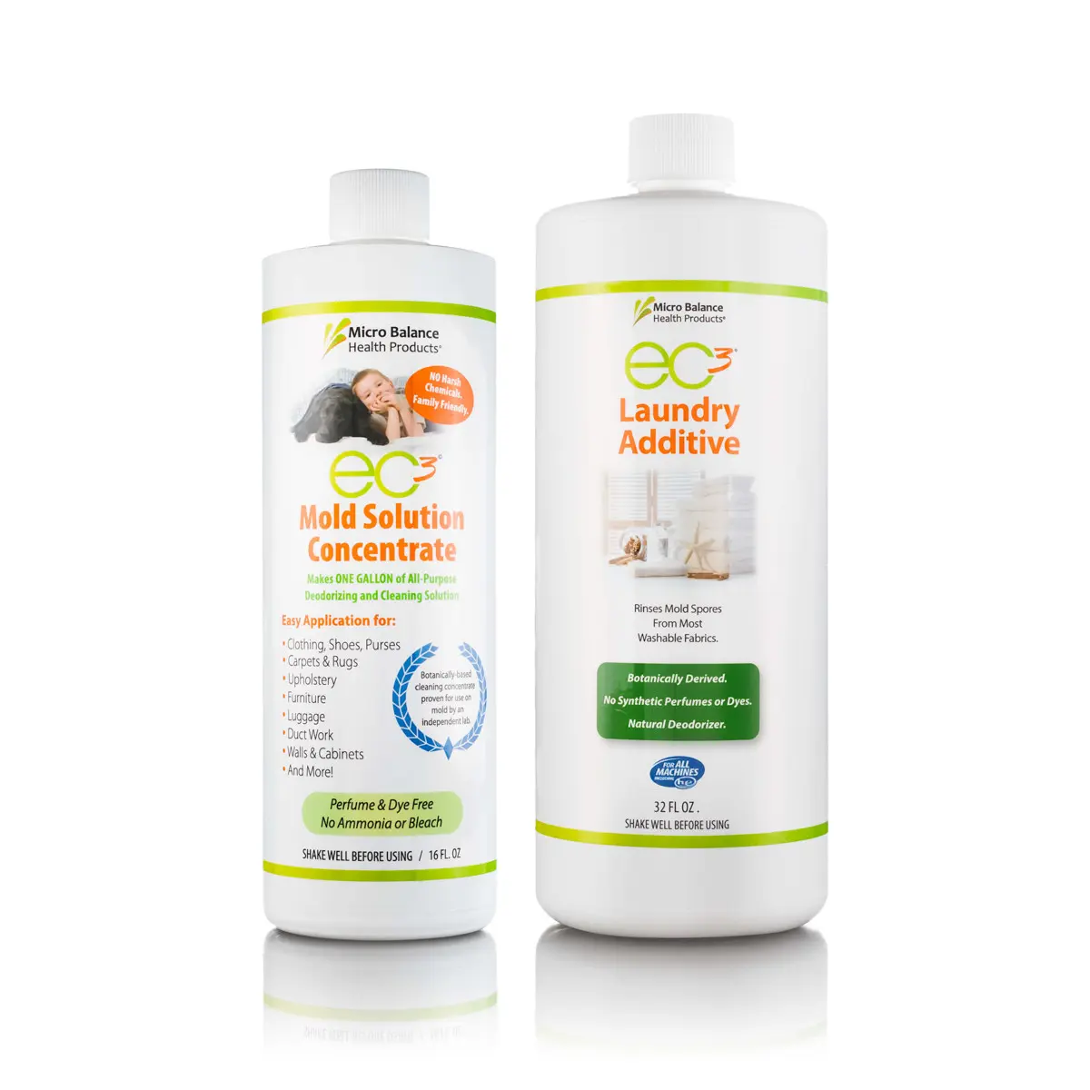 EC3 Mold Solution Concentrate and Laundry Additive Bundle