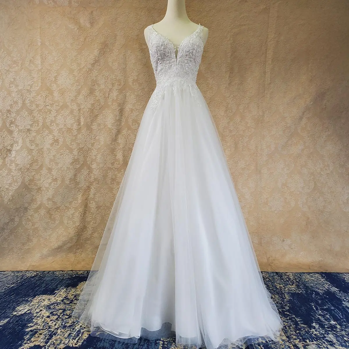 LIVE 53) OFFWhite wedding dress Formal Party Dress for Special Occasions -  TikTok Shop