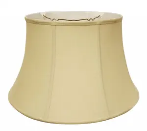 HomeRoots 469506 19 in. Pale Brown Drum Linen Lampshade, Tan