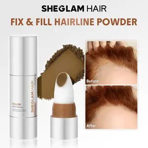 SHEGLAM HAIR Fix & Fill Hairline Powder-Spice, 4-IN-1 Powder Stick for Hairline, Part, Contour & Brow, Quick Fix Sparse Hair, Root Touch Up, Long-Lasting Shadow Powder-Effortlessbeauty-Coachella-#Summervibes-mothersdaygift