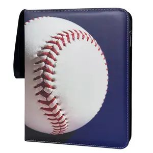 Sports Trading Card with Sleeves Holder Album,900 Pockets Baseball Card Holder Sheets Display Storage Protectors for Collectors Boys and Girls Gift