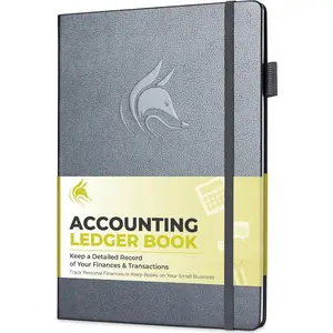 Accounting  Book - Accounting Book for Small Businesses & Personal Use - Columnar Account Book  for  , Expenses, Deposits &  - Large, 7x10? ( Black)