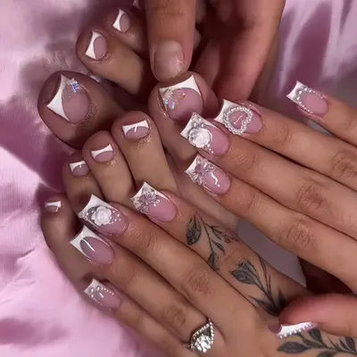 Nail Ideas Acrylic French Tip TikTok Shop